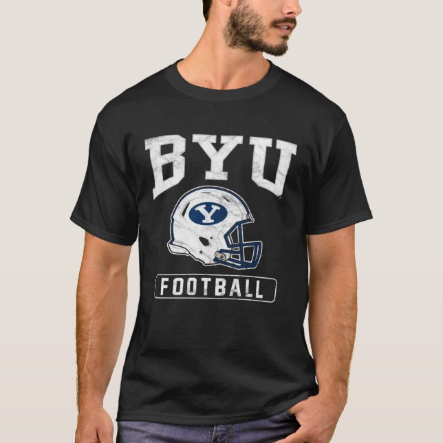 BYU Cougars Football Helmet T-Shirt (Front)
