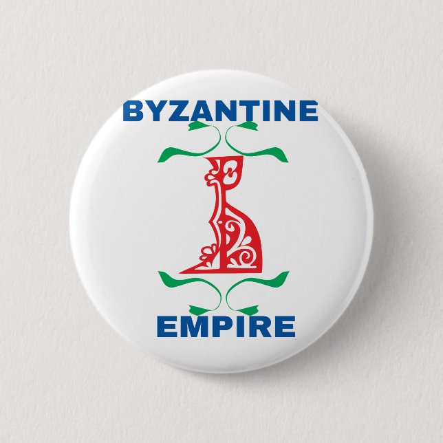 byzantine 6 cm round badge (Front)