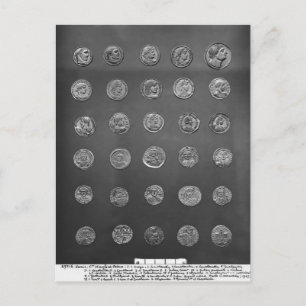 Byzantine and Roman coins, 04-10th century Postcard