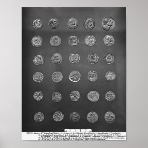 Byzantine and Roman coins, 04-10th century Poster