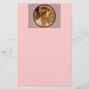 Byzantine Brunette, 1897 Stationery