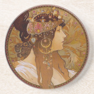 Byzantine Brunette, Mucha Coaster