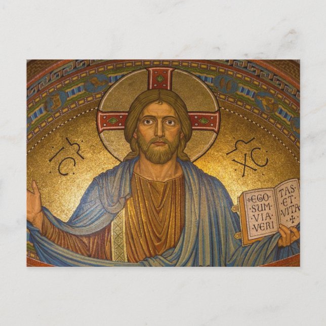 Byzantine Christ Jesus postcard (Front)
