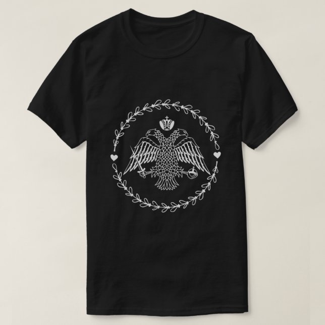 Byzantine Eagle  Eastern Orthodox Christian Faith  T-Shirt (Design Front)