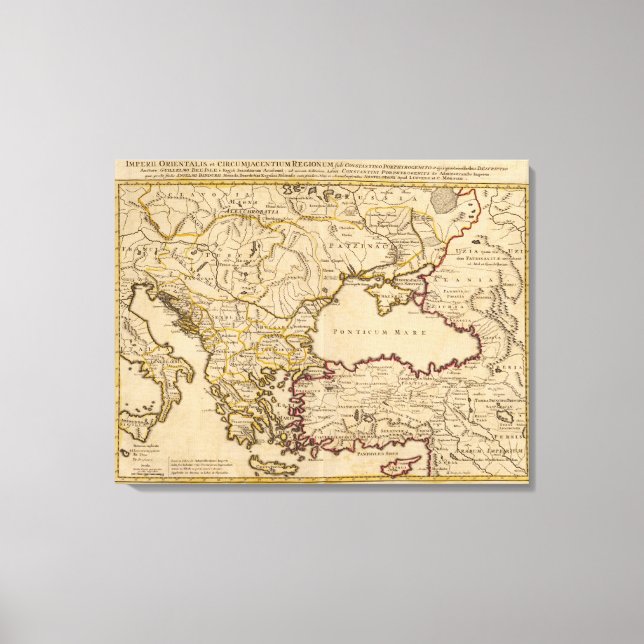 Byzantine Empire Canvas Print (Front)