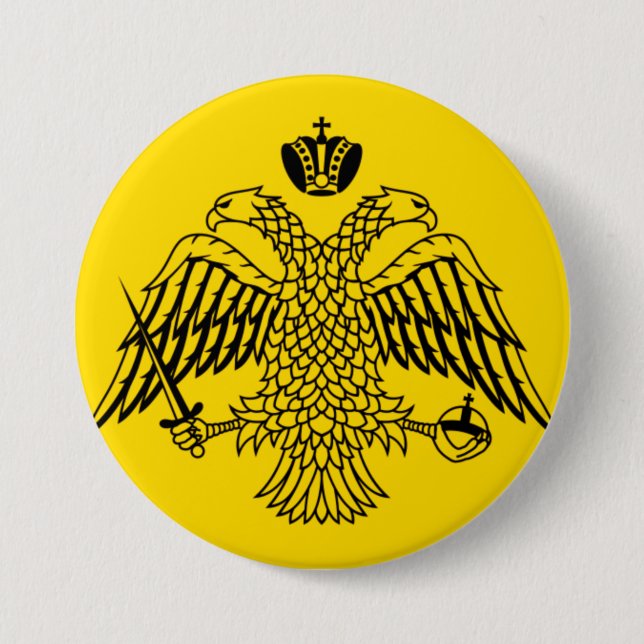 Byzantine Empire Flag 7.5 Cm Round Badge (Front)