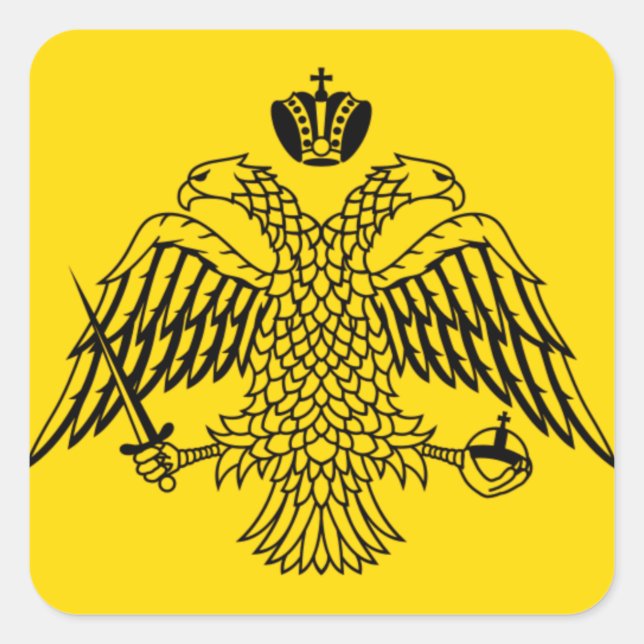 Byzantine Empire Flag Square Sticker (Front)