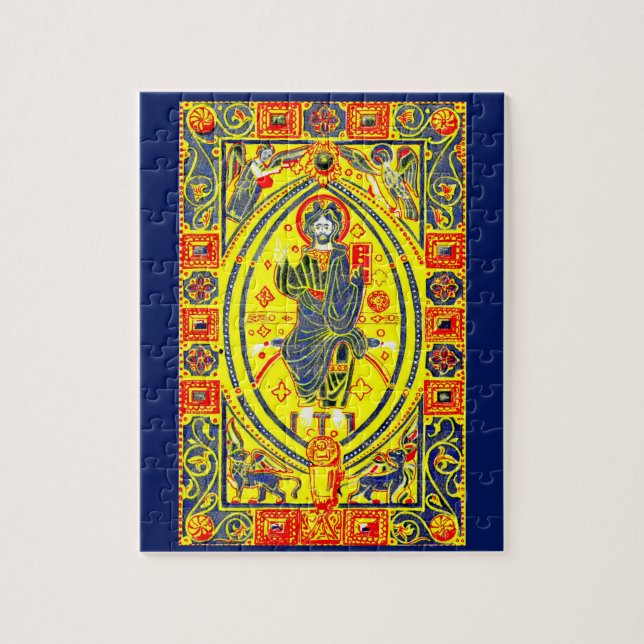 Byzantine folk art Jesus Jigsaw Puzzle (Vertical)