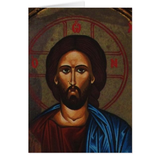 Byzantine Greek Orthodox Icon JESUS CHRIST (Front)