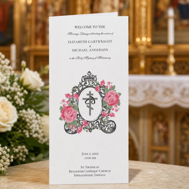 Byzantine Orthodox Catholic Wedding Program  (Creator Uploaded)