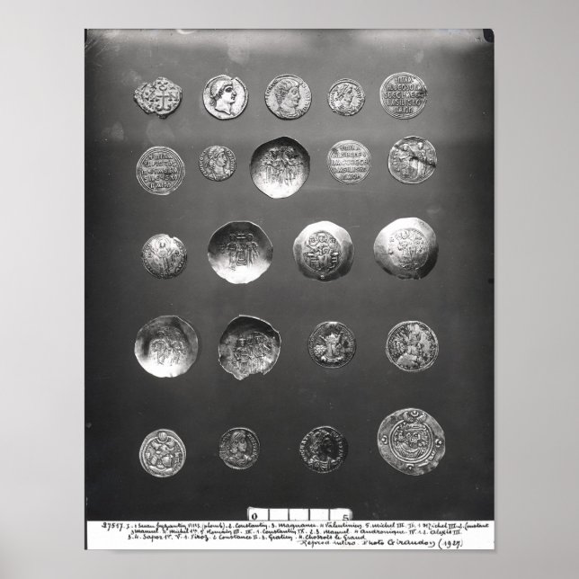 Byzantine, Roman and Sassanian coins Poster (Front)