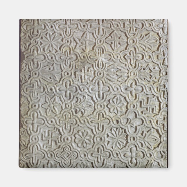 Byzantine slab with cruciform decoration, 12th-14t magnet (Front)