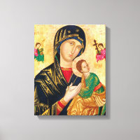 Byzantine Virgin Mary and Child Icon Christmas