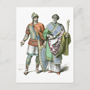 Byzantine Warrior and Chancellor Postcard