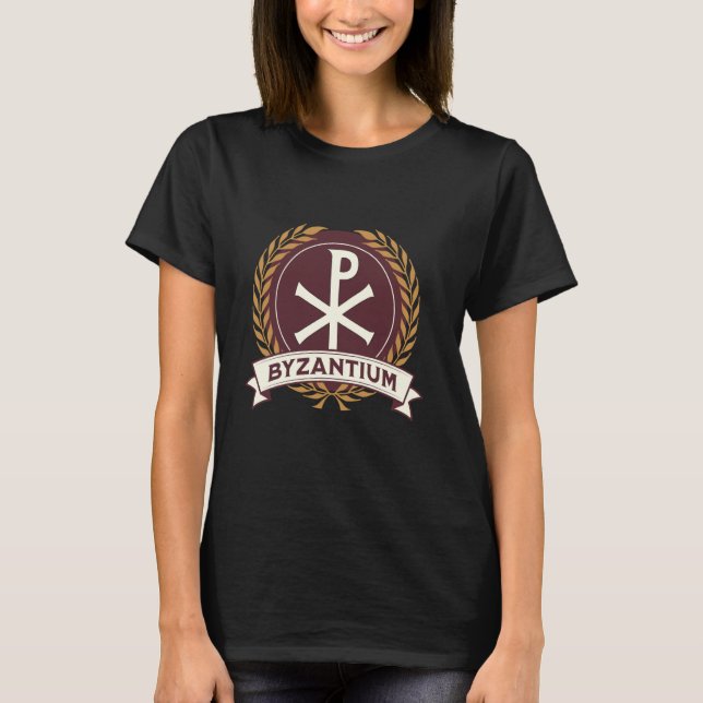 Byzantium Chi Rho Symbol of the Byzantine Empire T-Shirt (Front)