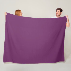  Byzantium (solid color)  Fleece Blanket