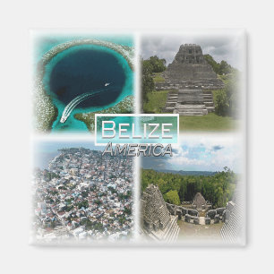 BZ0011 America, Belise, Great Blue Hole, Fridge  Magnet
