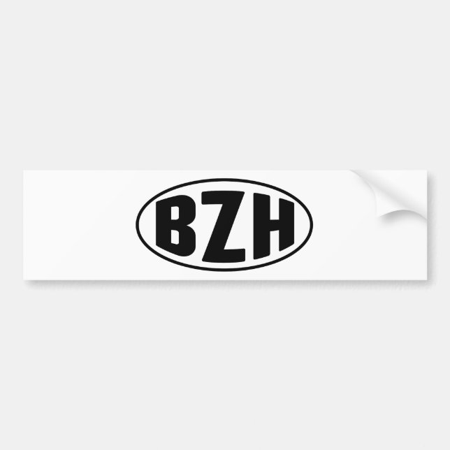 BZH Breton Breizh Bumper Sticker (Front)