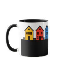 C02 - Mug with Small Town Skyline