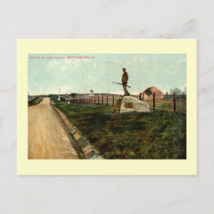 c1915 Statue of John Burns GETTYSBURG PENNSYLVANIA Postcard