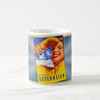 c1950 AUSTRIA TRAVEL POSTER MCM  Coffee Mug
