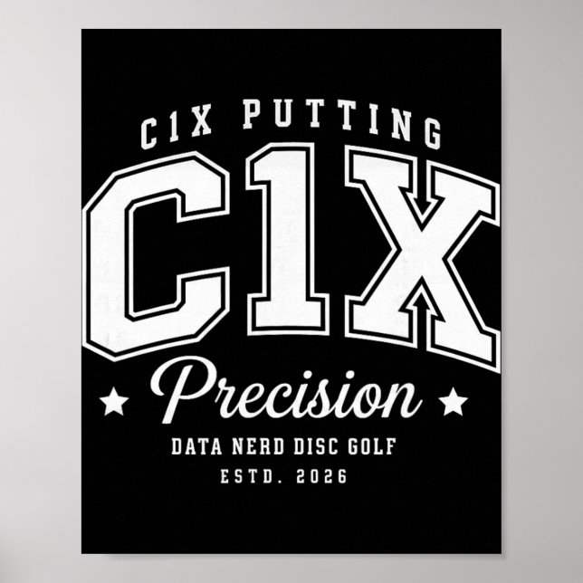 C1x Putting C1x Precision Data Nerd  Poster (Front)