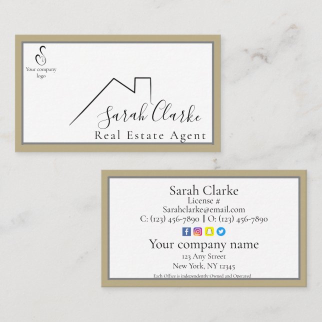 C21 Black Rooftop Business Card (Front/Back)