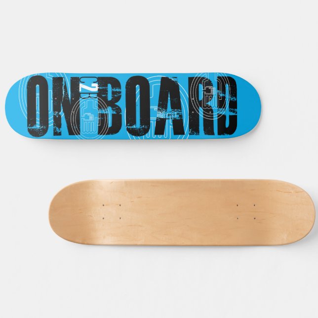 C2B: ON BOARD 8 1/2" BLU Skateboard Deck (Horz)