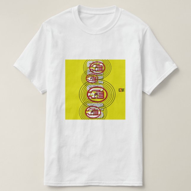 C2B: ON BOARD YEL Basic T-Shirt (Design Front)