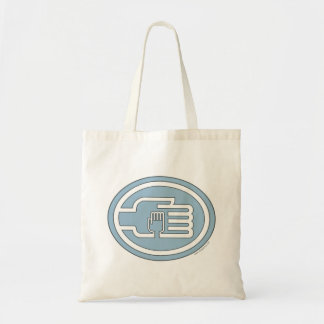 C2B: Tote Bag Blue Solid-outline