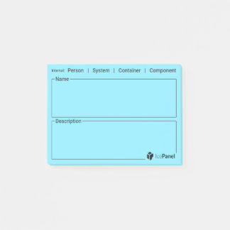 C4 model stickies by IcePanel [Internal type] Post-it Notes
