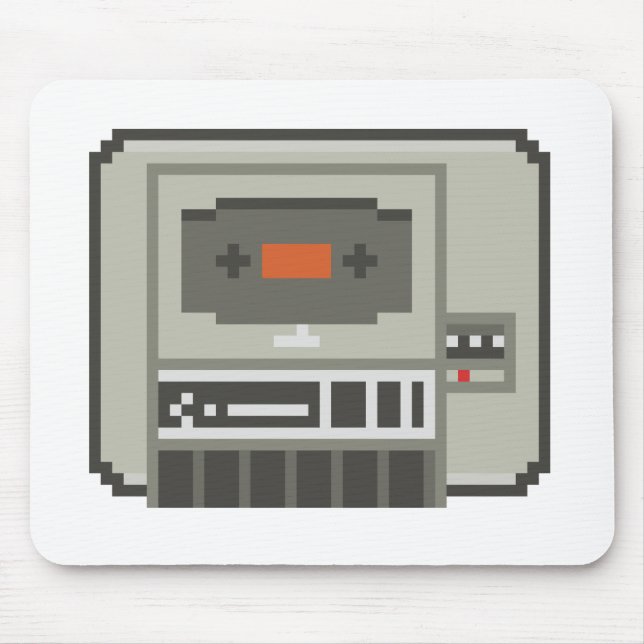C64 Datasette 8bit Tape Cassette Recorder Mouse Mat (Front)