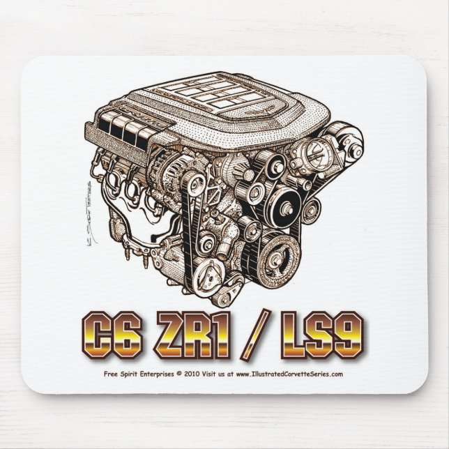 C6 ZR1/LS9 MOUSE MAT (Front)