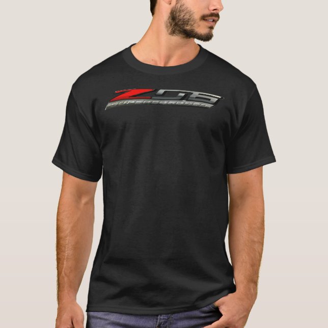 C7 Corvette Z06 Supercharged Logo Premium T-Shirt (Front)