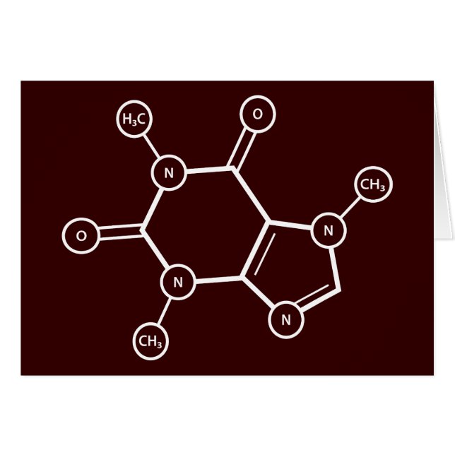 C8H10N4O2 molecular structure (Front Horizontal)