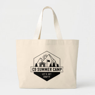 C9 Summer Camp 2022 Logo Large Tote Bag
