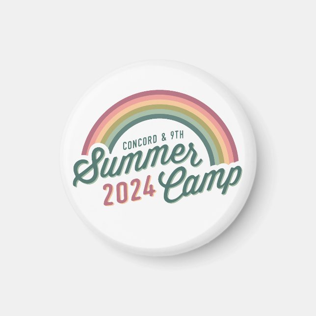 C9 Summer Camp 2024 Rainbow Magnet (Front)