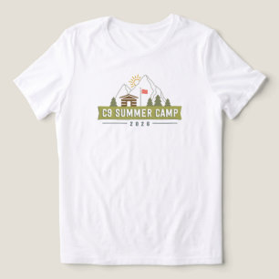 C9 Summer Camp 2026 Logo Shirt - White Women's Cut