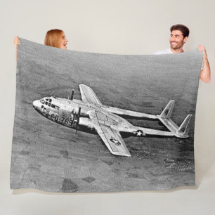 C-119, The FLYING BOXCAR Fleece Blanket