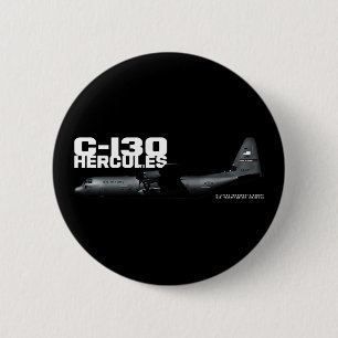 C-130 Hercules 6 Cm Round Badge