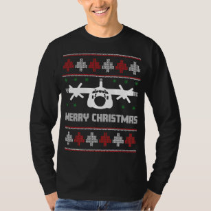 C-130 Hercules Aeroplane Ugly Christmas Sweater