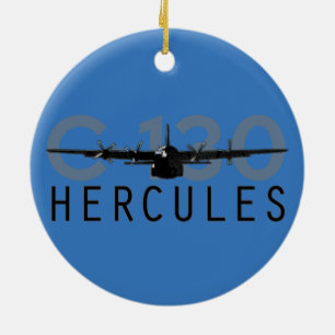 C-130 Hercules Ceramic Tree Decoration