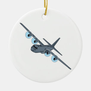C-130 Hercules Ceramic Tree Decoration