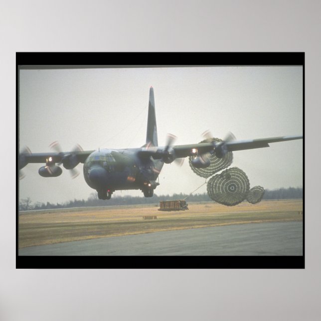 C-130 Hercules LAPES cargo_Military Aircraft Poster (Front)