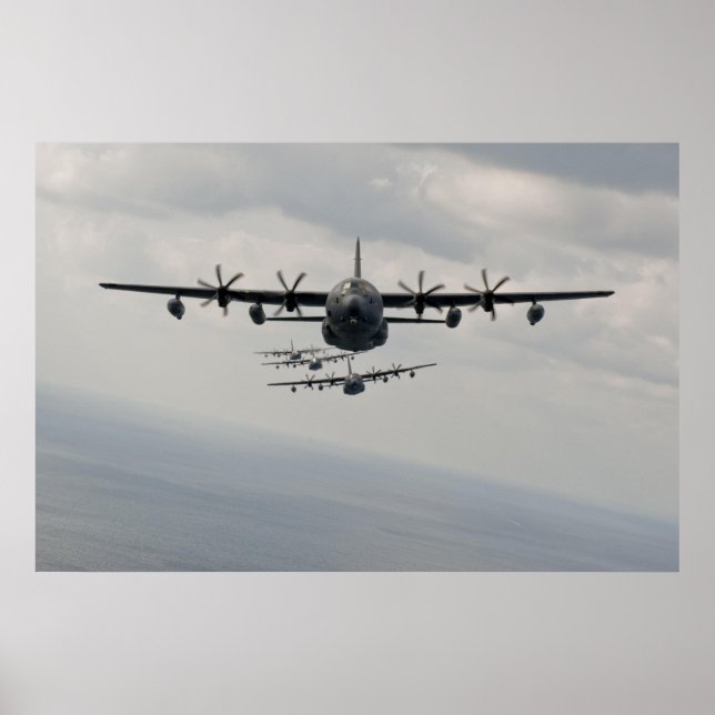 C-130 Hercules Line up Poster (Front)