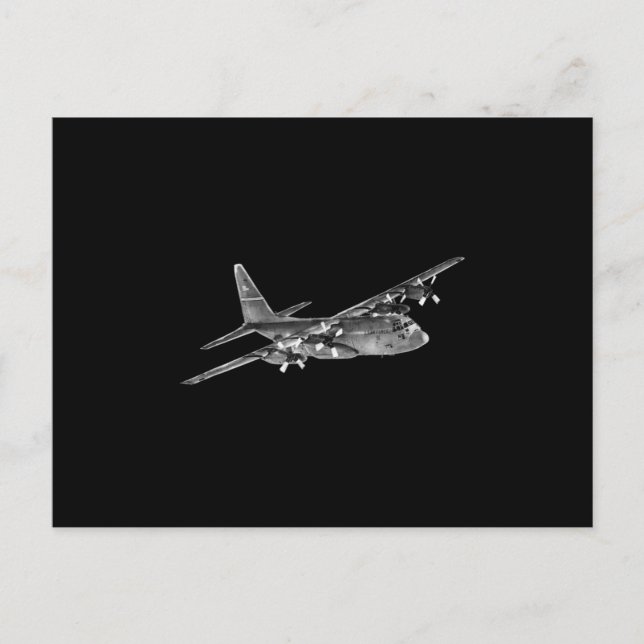 C-130 Hercules - Military Announcement Postcard (Front)