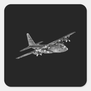 C-130 Hercules - Military Square Sticker