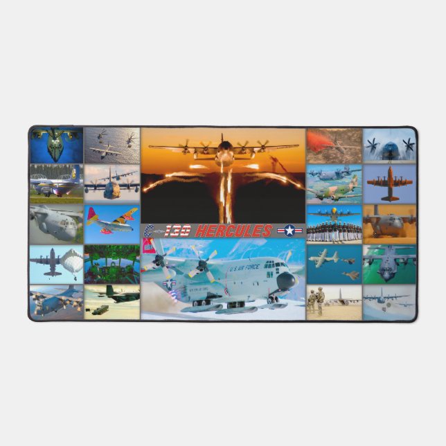 C-130 HERCULES “MONTAGE” DESK MAT (Front)
