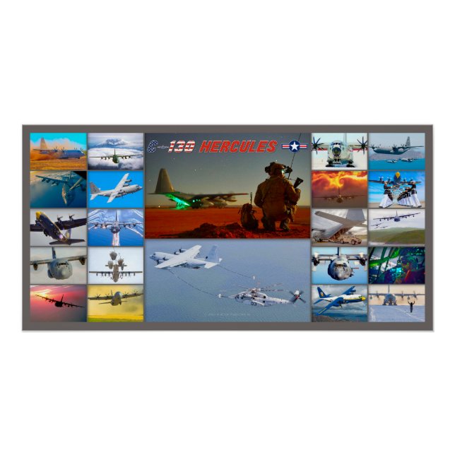 C-130 HERCULES “MONTAGE” POSTER (Front)