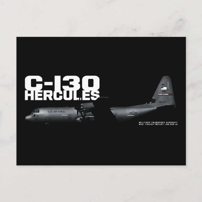 C-130 Hercules Postcard (Front)